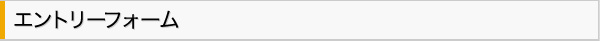 エントリーフォーム